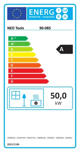Neo gázos hőlégfúvó, hőteljesítmény 50 kW
