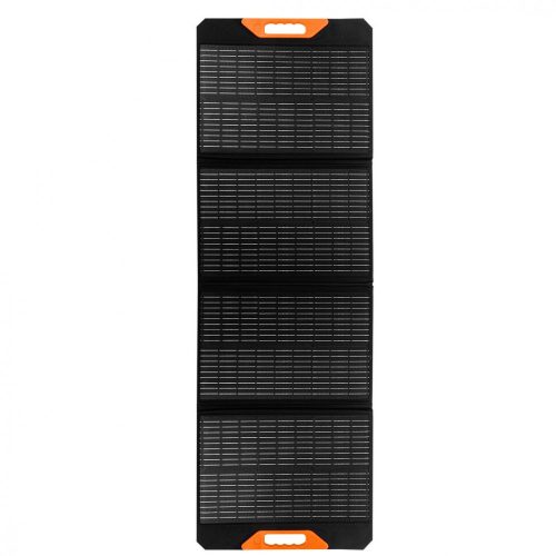 Neo hordozható napelem, 140W 18V-os akku, telefon, laptop töltésre, 2 USB, 1 C csatlakozó