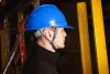 Neo védősisak állszíjjal, kék