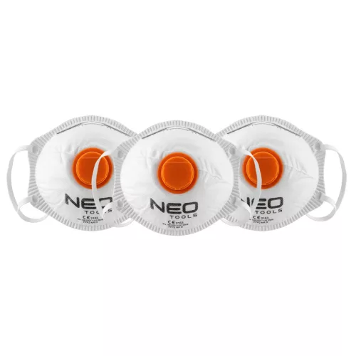 Neo félmaszk 1 szeleppel FFP2, 3 db, CE