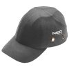 Neo munkavédelmi baseball sapka, merevített, szürke