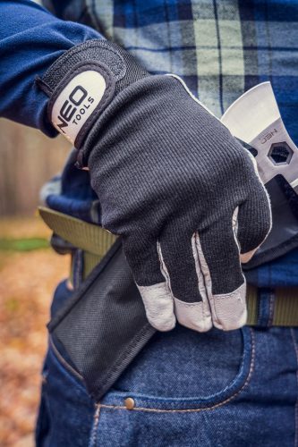 Neo munkakesztyű, sertés színbőr, tépőzáras