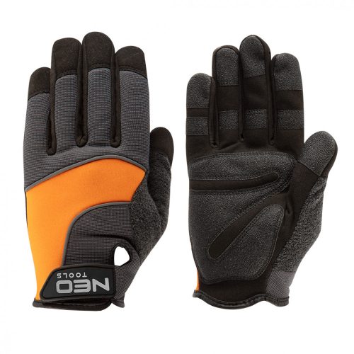 Neo munkakesztyű, műbőr, PVC elemek, 10"