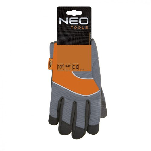Neo munkakesztyű, műbőr, PVC elemek, 10"