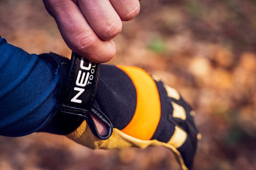 Neo munkakesztyű, sertés színbőr, neoprén, 10"