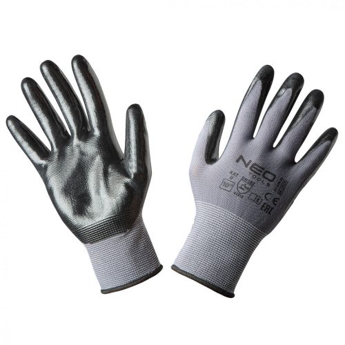 Neo munkakesztyű, nitril bevonatú nylon, 10"