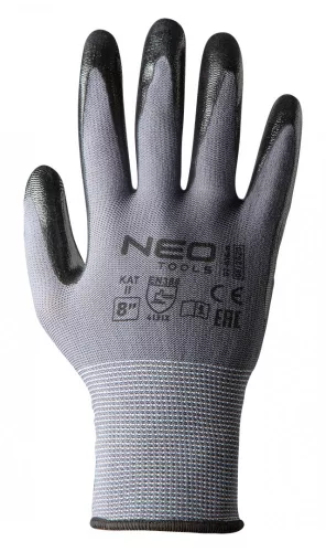 Neo munkakesztyű, nitril bevonatú nylon, 10"