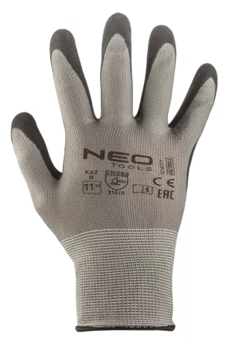 Neo munkakesztyű, latex bevonatú nylon, 11"
