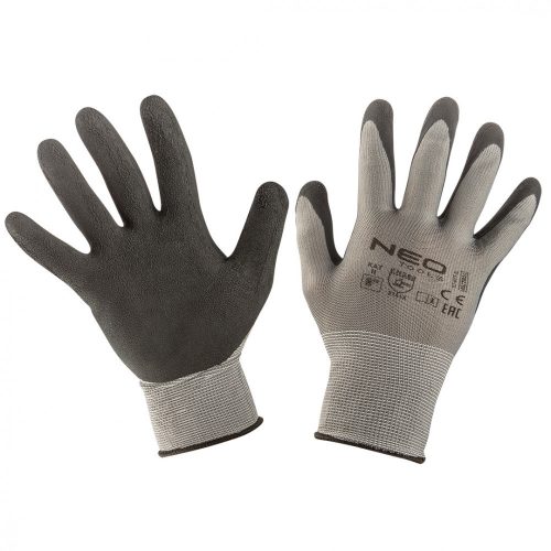 Neo munkakesztyű, latex bevonatú nylon, 8"