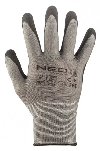 Neo munkakesztyű, latex bevonatú nylon, 8"