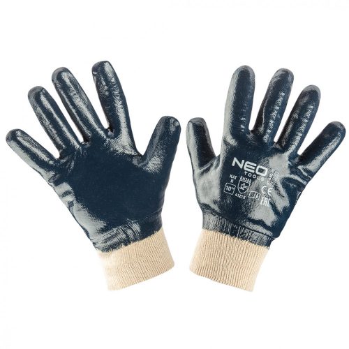 Neo munkakesztyű, nitril bevonatú polyester, 10"