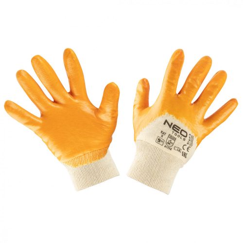 Neo munkakesztyű, latex bevonatú polyester2 rétegű, 9"