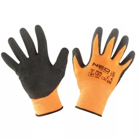 Neo munkakesztyű, latex bevonatú polyester, 8"