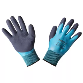 Neo munkakesztyű, latexbevonatú polyester, kék, 11