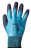 Neo munkakesztyű, latex bevonatú polyester, kék, 9"