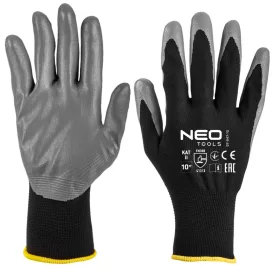 Neo munkakesztyű, nitril bevonatú poliészter, 4131X, 10-es
