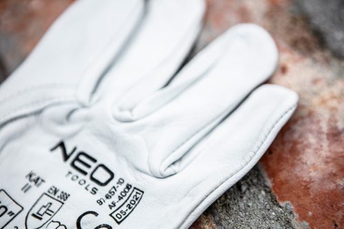 Neo munkakesztyű, kecske bőr, 10", fehér