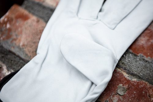 Neo munkakesztyű, kecske bőr, 9", fehér