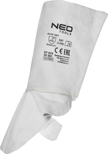 Neo hegesztő lábszárvédő, bőr, 2A1, tépőzáras