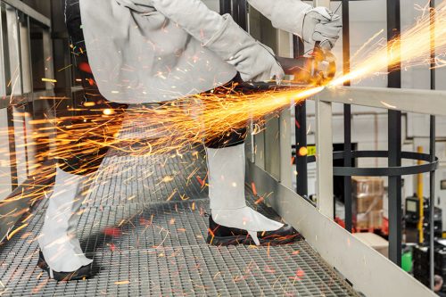 Neo hegesztő lábszárvédő, bőr, 2A1, tépőzáras