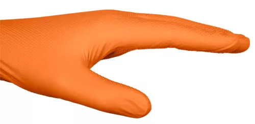 Neo munkakesztyű, perforált nitril, narancssárga, 50 db, L