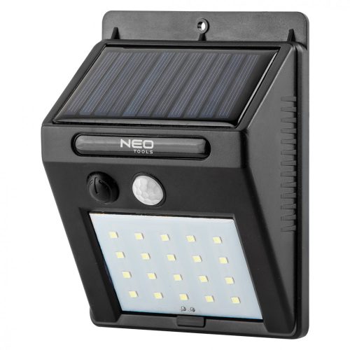 Neo reflektor, napelemes, fali, 20 smd led 200lum