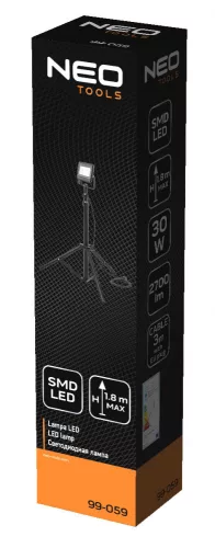 Neo reflektor, állványos 230V/30W, 2700lm, max. 1,8m