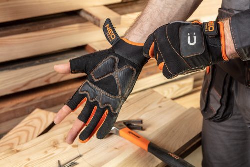 Neo mágneses munkakesztyű, ujjatlan, 10"