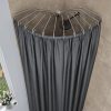 Coram ernyő alakú króm színű sarokzuhany-függönytartó