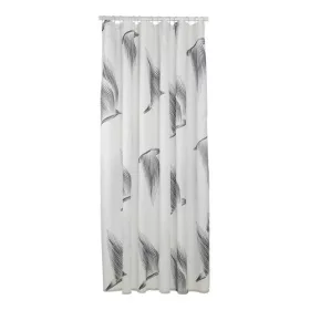 Coram zuhanyfüggönny fekete madár mintás Birds 180x200