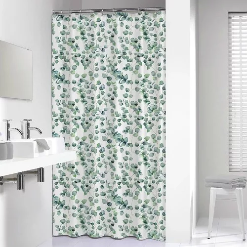 Coram zuhanyfüggönny zöld Avra 180x200