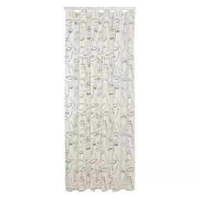 Coram zuhanyfüggönny fekete Mind 180x200