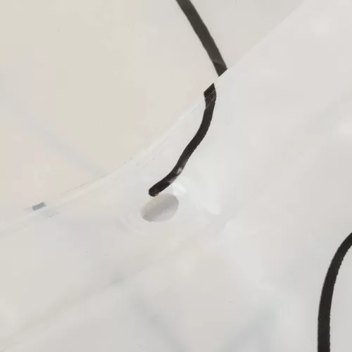 Coram zuhanyfüggönny fekete Mind 180x200