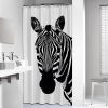 Coram zuhanyfüggönny zebra mintás 180x200 fekete