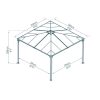 Palram kerti pavilon Palermo 3600