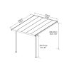 Palram 3 x 3 pergola Canopia Sierra 3000 szürke