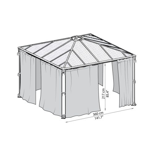 Palram árnyékoló Canopia Palermo 3000/3600