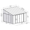 Palram 4 x 4,25 Télikert Canopia Torino