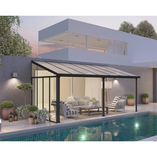 Palram pergola oldalfal (szürke) Canopia Sierra