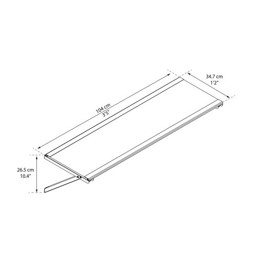 Palram praktikus függő polc kerti tárolókhoz Canopia Skylight Utility Shelf