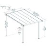 Palram 3 x 3 - pergola Canopia Capri 3000 szürke