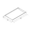 Palram modern bejárati előtető Canopia Sophia 1600 clear