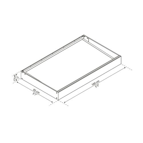 Palram modern bejárati előtető Canopia Sophia 1600 opal white