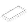 Palram modern bejárati előtető Canopia Sophia 2150 opal white