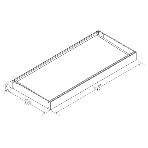Palram modern bejárati előtető Canopia Sophia 2150 opal white