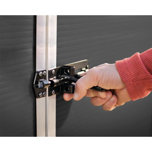 Palram 8' x 8' antracit heavy duty tágas kerti tároló Canopia Rubicon