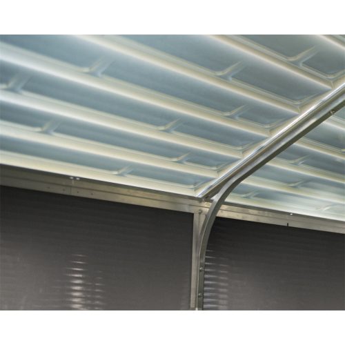 Palram 8' x 8' antracit heavy duty tágas kerti tároló Canopia Rubicon