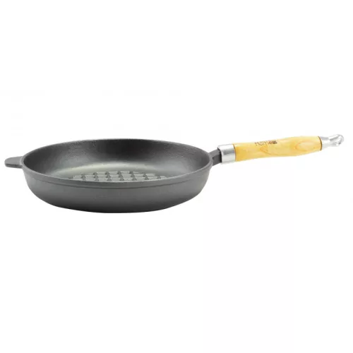 Perfect Home Öntöttvas grill serpenyő kerek 24 cm