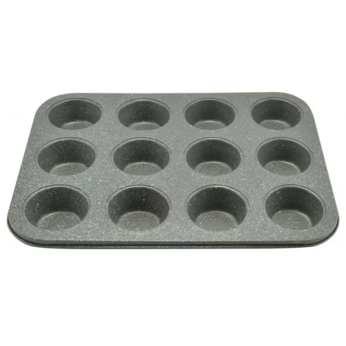 Perfect Home Muffinsütő 12 db-os tapadásmentes bevonattal fekete