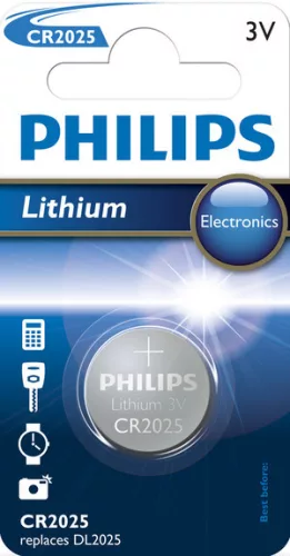 Philips CR2025 lithium gombelem B1